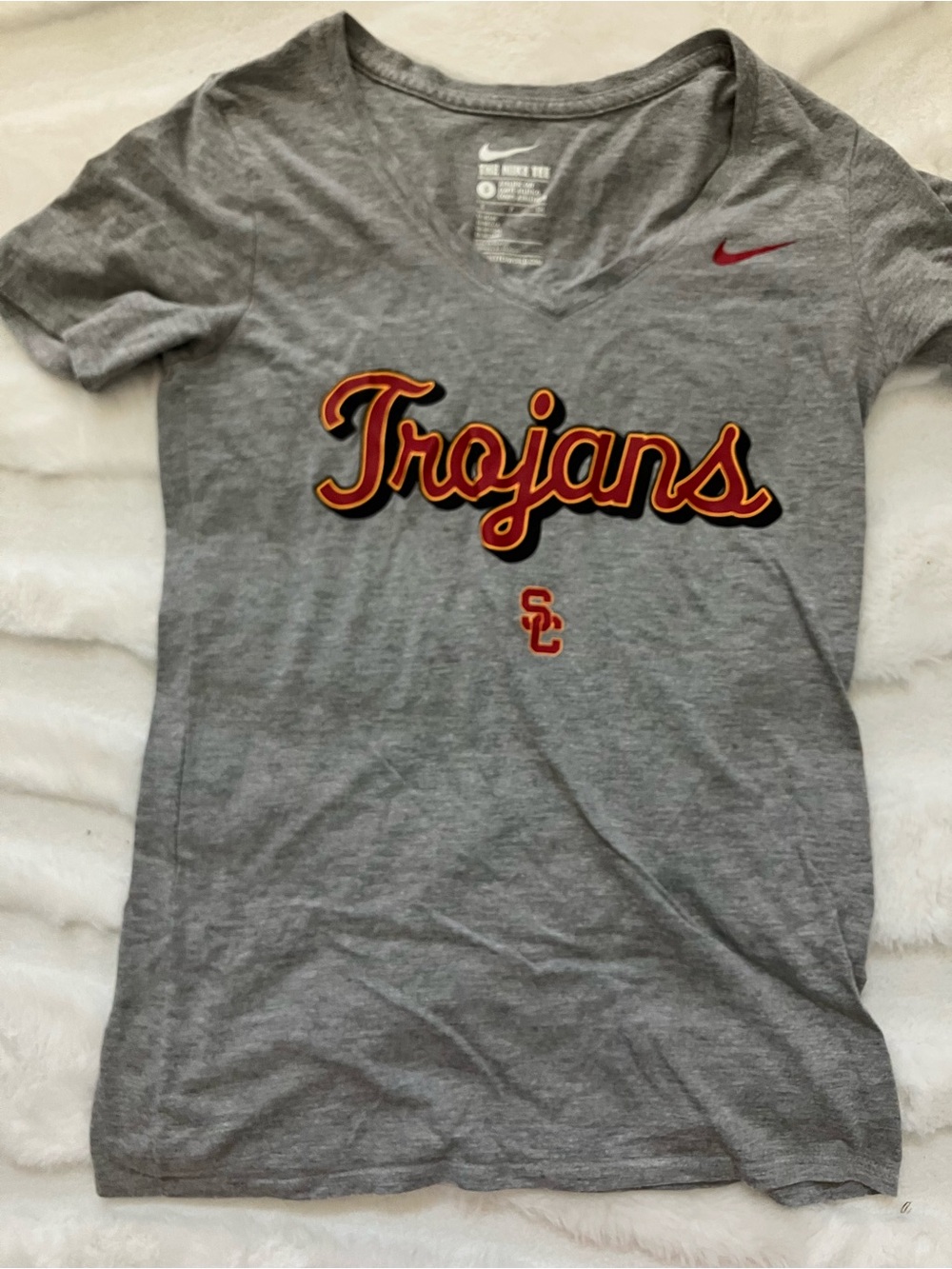 Nike Gray Crewneck Logo Tee